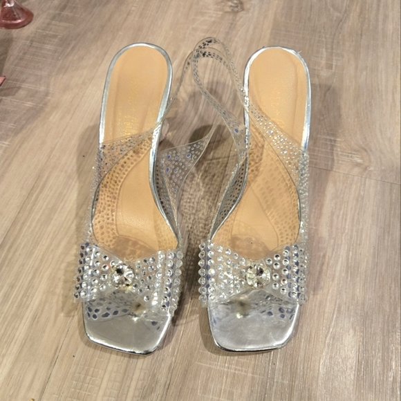 Chase And Chloe Gypsy Crystal Embellished Slingback Sandal (Women) Sz 9 - Picture 11 of 13
